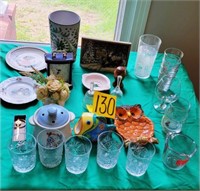 misc. glassware as shown