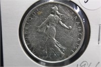 1966 French 5 Francs Silver Coin