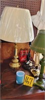 4 lamps including golf lamp and desk lamp