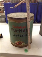 Vintage lard tin