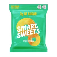 Smart Sweets Peach Rings, Low Sugar Gummy Candy