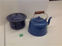 enamel cooker & tea pot