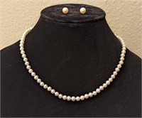 18" Honora Cultured Pearl Necklace & Earrings