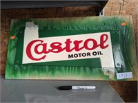 CASTROL MOTOR OIL CAST-IRON PLATE (REPAINTED)