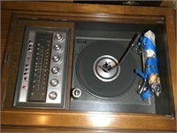 Vintage Stereo in Cabinet