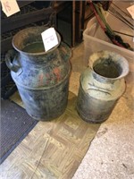 (2) Vintage Milk Cans