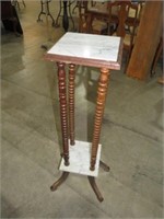 MARBLE TOP PLANT STAND