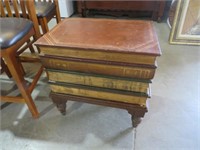 SOLID WOOD BOOK STACK LIFT TOP TABLE