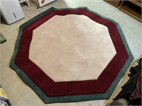 8-ft octagonal rug
