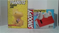 Snoopy and Woodstock Cookie Jars