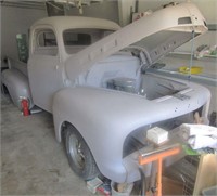 1952 Ford Truck w Chevy 350 Motor Title no glass