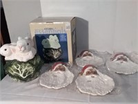 Assorted Decor Plates and Cookie Jars