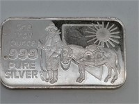 Nevada Coin Mart 1oz Silver Art Bar
