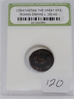Certified 330AD Roman Empire Coin