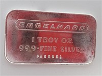 1oz Fine Silver Engelhard Silver Bar