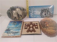 3-D Wolf Plate and other decor