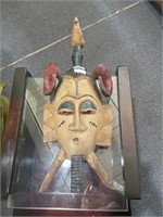 Carved Painted African mask