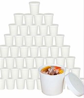 50PK Food To-Go Containers/Soup Containers, 26oz