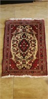 Hand Woven Rug Mostly Red