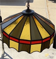 16" stained glass hanging light