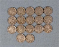 (17) Buffalo Nickels