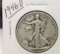 Of) 1946 D walking liberty half dollar