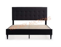 Upholstered Platform Queen Size Bed