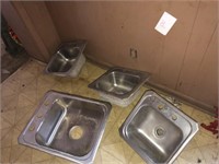 (4) Small Stainless Sinks