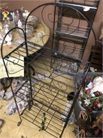 (2) Metal Shelf Units (17" x 59" & 19"x 47")