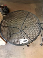 WROUGHT IRON TABLE MATCH LOT 157 AND 158
