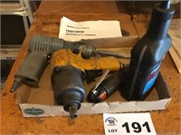 AIR IMPACT WRENCH, OIL, GRINDER