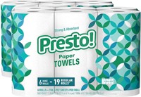 Presto! Paper Towels, Huge Roll, 12 Count