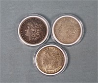(3) S-Mint Morgan Silver Dollars