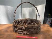 Vintage Hand Made Basket - Large
