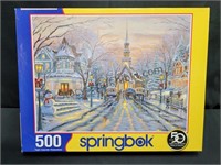SpringBok, 500pc Winter Church Scene Puzzle