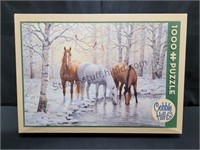 Cobble Hill 1000pc Puzzle, Horse Scene