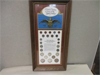 FRAMED U.S. COINS OF THE 20TH CENTURY