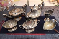 6 Pc Coffee and Tea Sterling Set, Acton and Sons