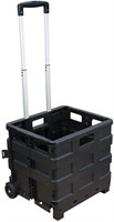 Glad Foldable Rolling Pull Cart