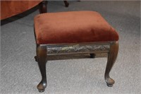 Antique Victorian Foot Stool, Measures: 14.5"W x