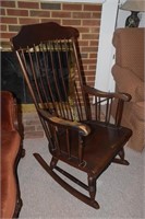 Mahogany Boling Chair Co. Rocking Chair,