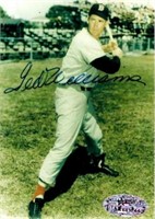 BOSTON RED SOX TED WILLIAMS 3.5"X4.75" PICTURE COA