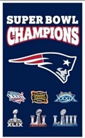 New England Patriots 6 Time Super Bowl Champions W