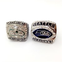Seattle Seahawks Set of 2 Replica Championship RiW