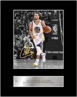 Golden State Warriors Stephen Curry Matted 8x10 A
