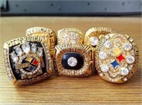 Pittsburgh Steelers Set of 6 Replica ChampionshipW