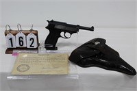 Walther P38 9MM Pistol w/letter & holster #185H