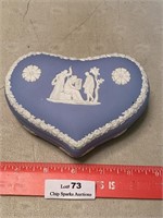 Wedgwood Pottery Heart Shaped Keepsake Trinket Box