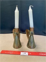 Angel Candle Holders - Brass?