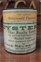 Advertising Oyster Tin: